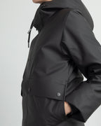 Blusão acolchoado Rains NomeShortWparka Preto - 86-21490-01