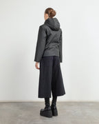 Blusão acolchoado Rains NomeShortWparka Preto - 86-21490-01