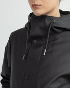 Blusão acolchoado Rains NomeShortWparka Preto - 86-21490-01