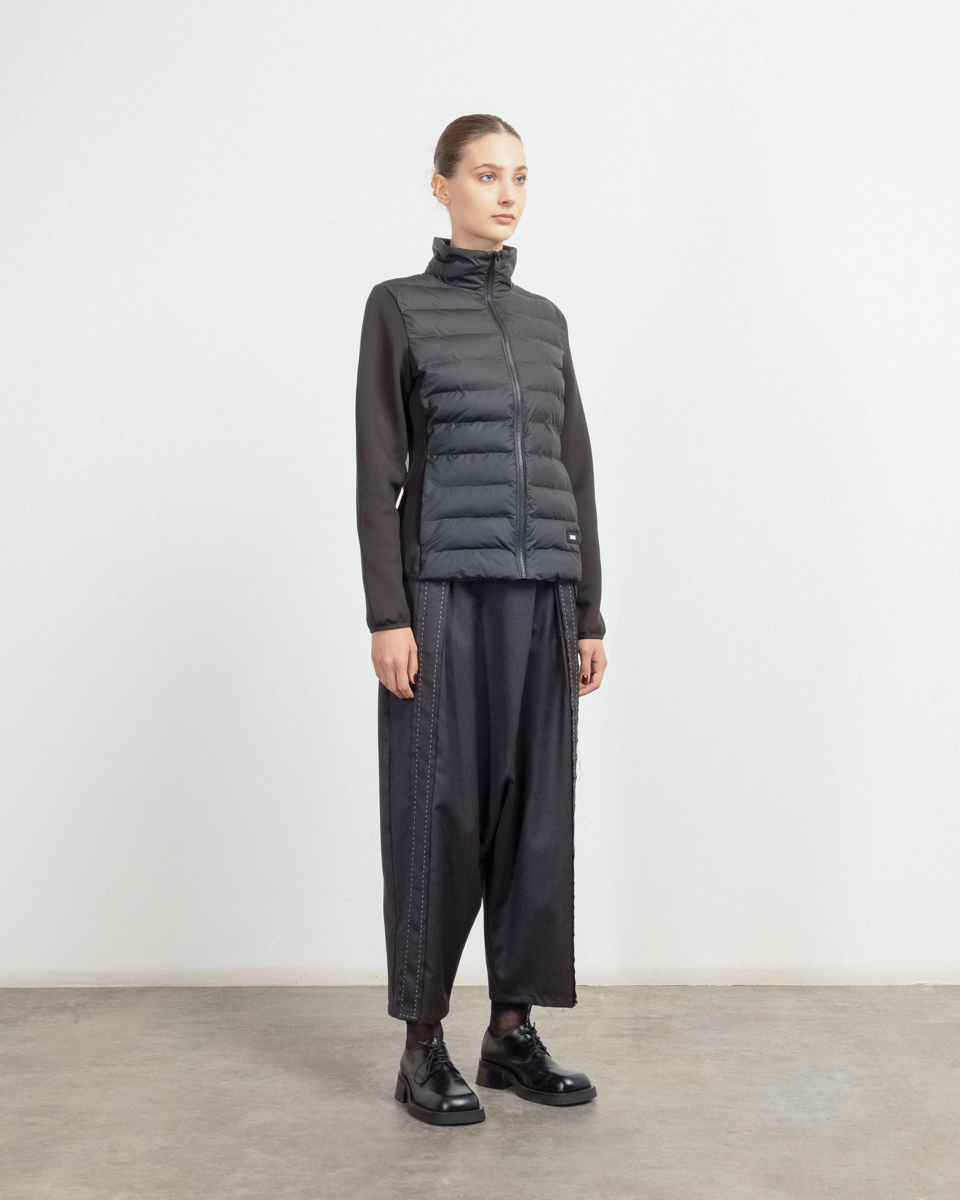 Blusão acolchoado Rains SafiFleeceHybrid Preto - 86-21920-01