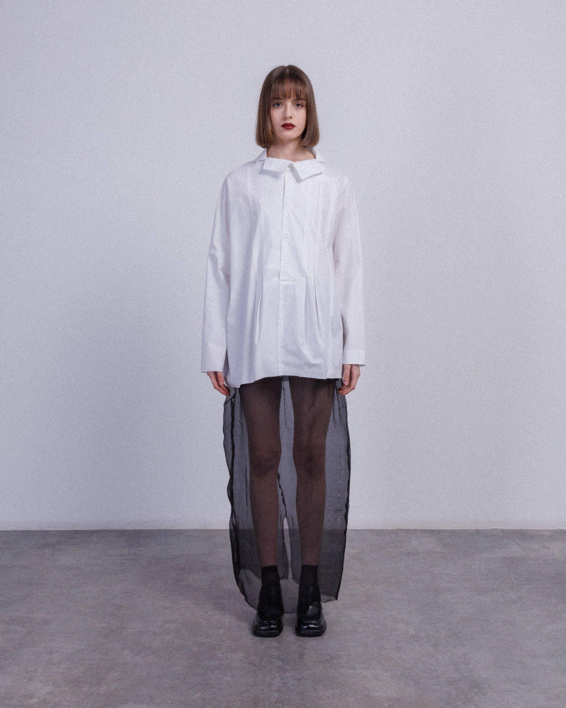 Camisa comprida D-Ross 28.53-110 Branco - 88-513-110-00