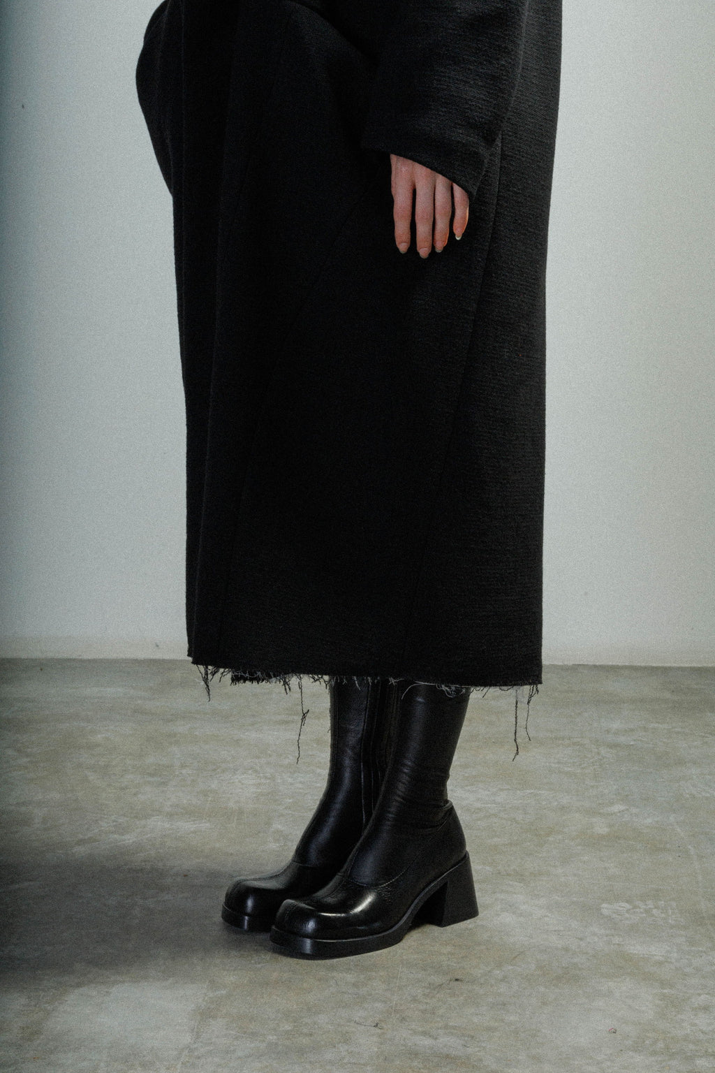 D-Ross Long Coat 28.634-46 Black