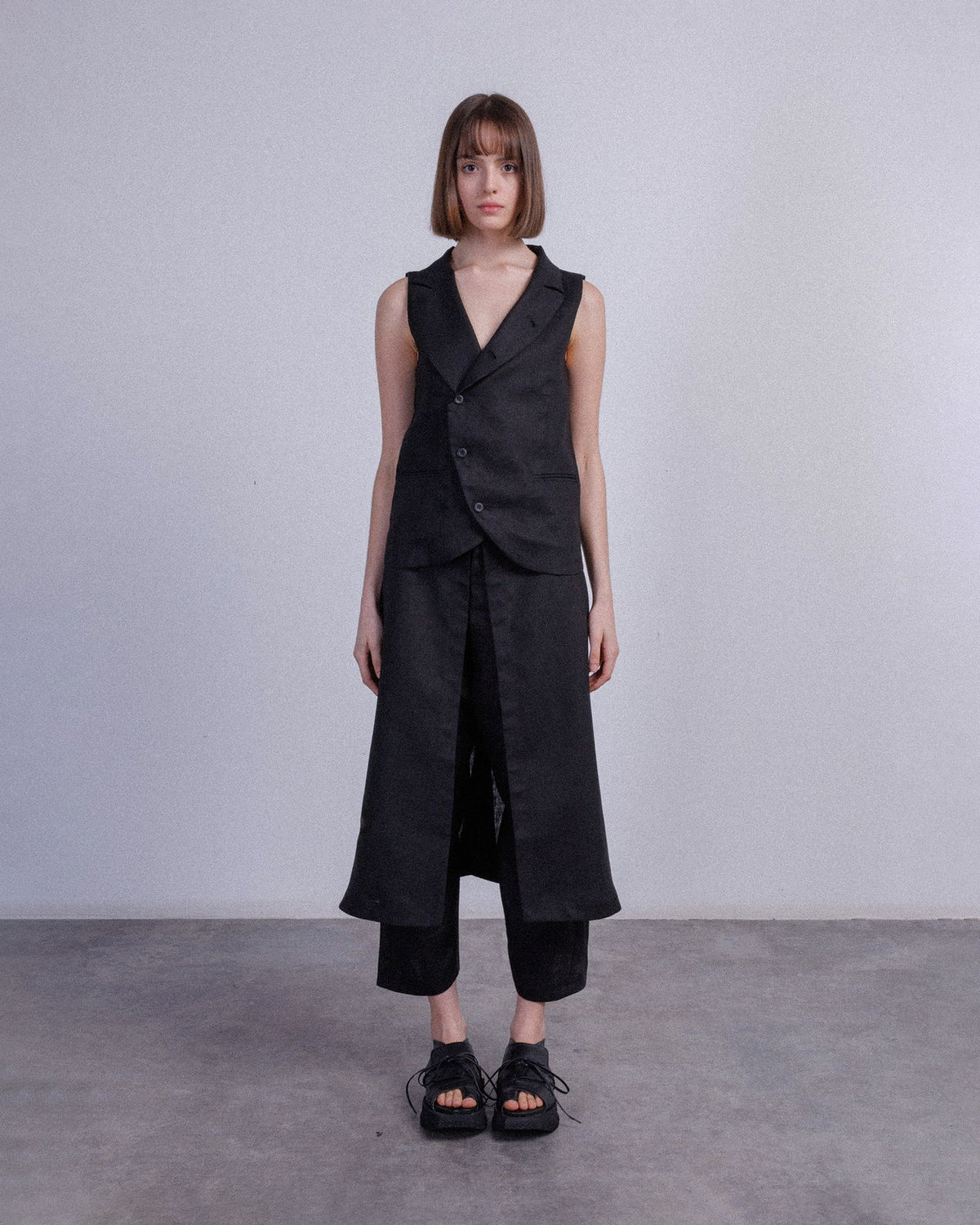 Colete Matilda Longhena GIUSY Preto - 95-GIUSY-01
