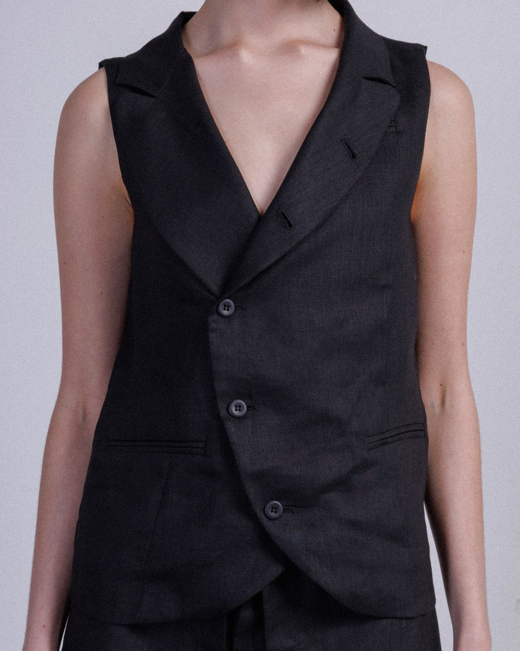 Colete Matilda Longhena GIUSY Preto - 95-GIUSY-01