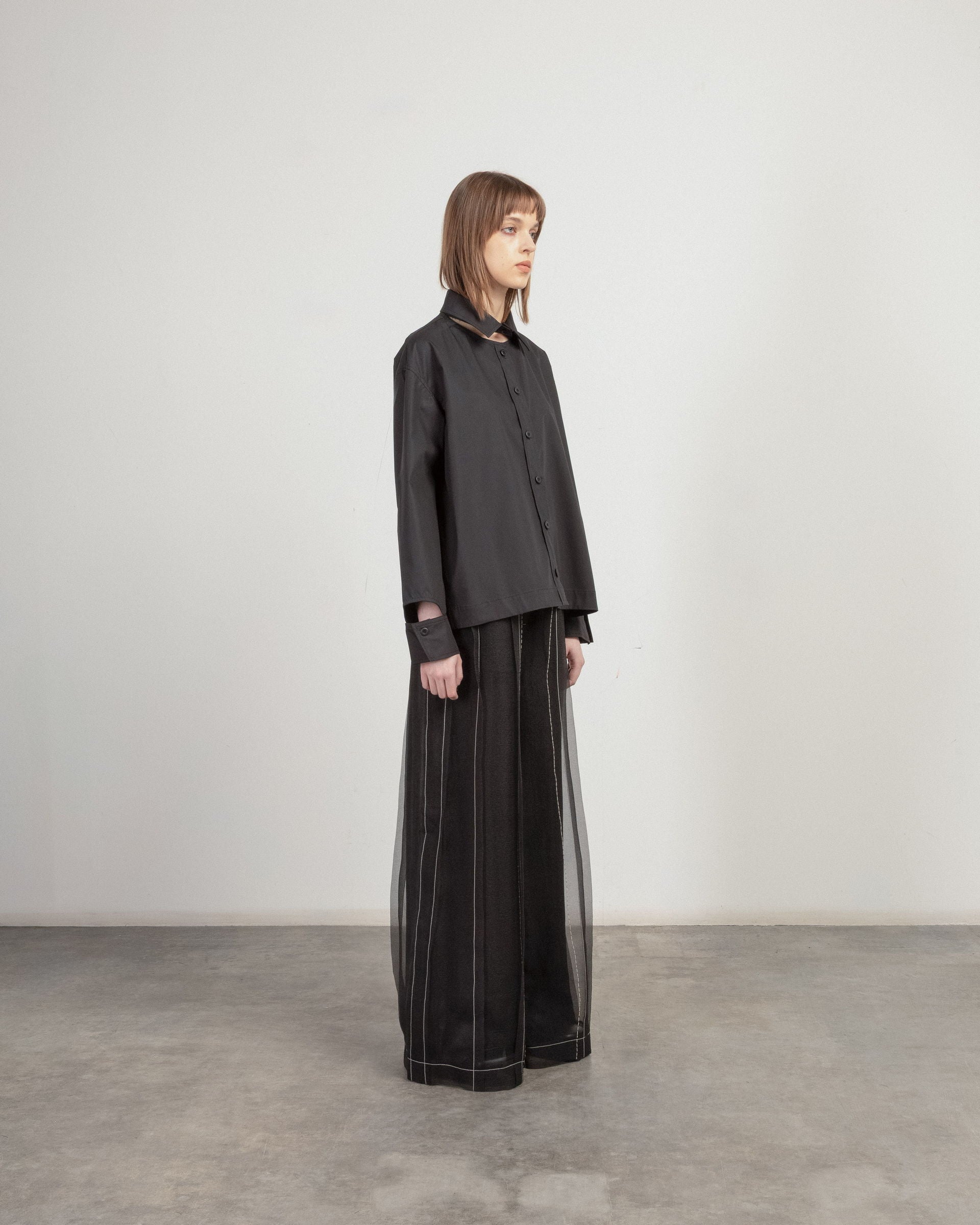 Camisa Matilda Longhena GLENDA Preto - 95-GLENDA-01