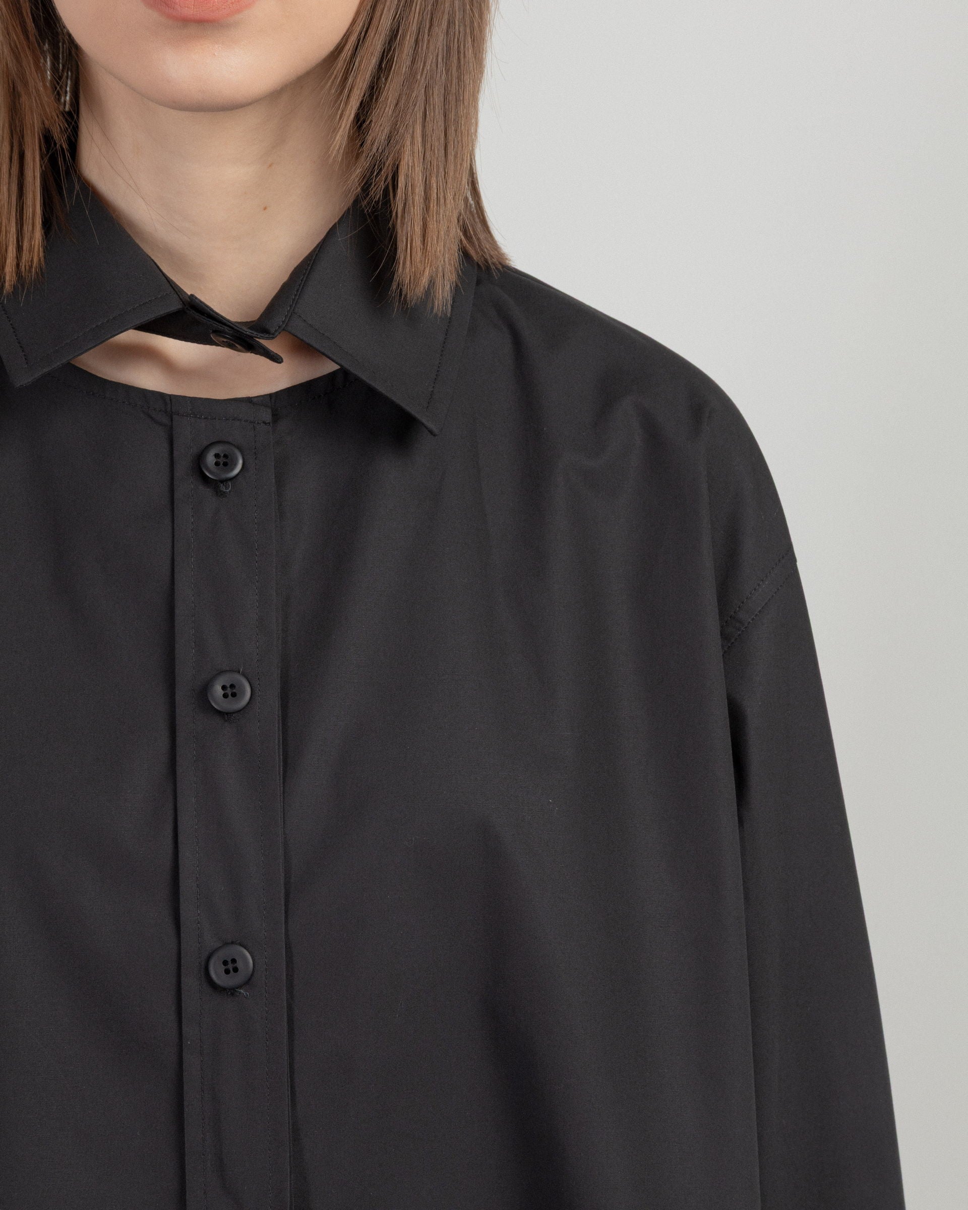 Camisa Matilda Longhena GLENDA Preto - 95-GLENDA-01