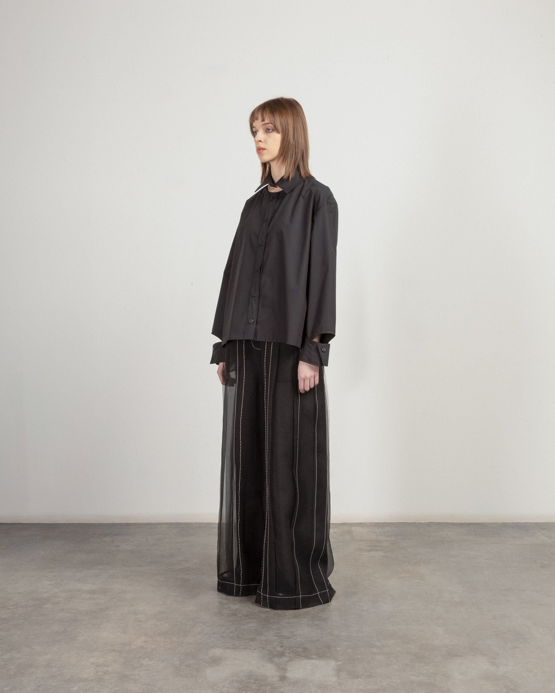 Camisa Matilda Longhena GLENDA Preto - 95-GLENDA-01