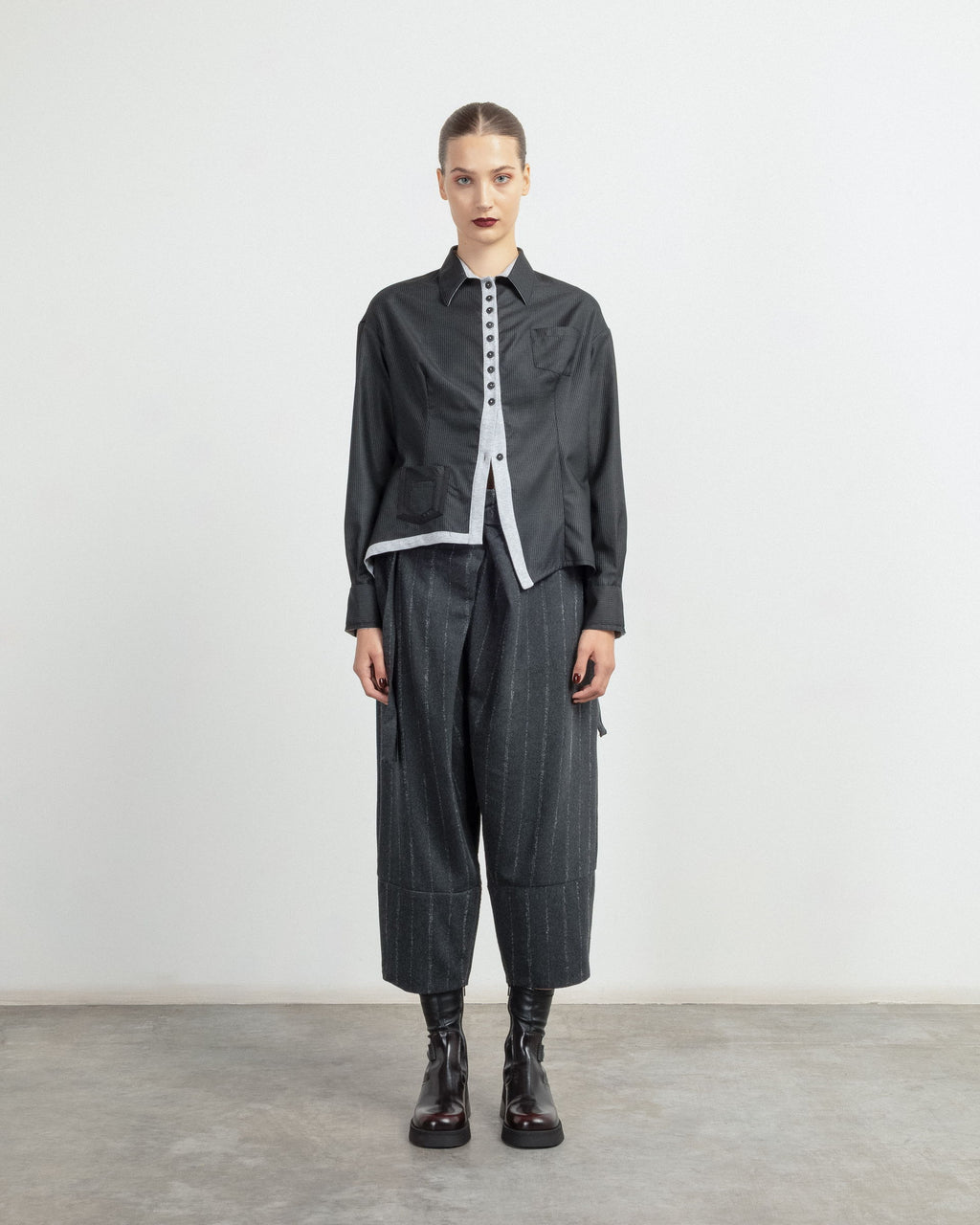 Camisa Matilda Longhena HANSEL Preto - 95-HANSEL-01