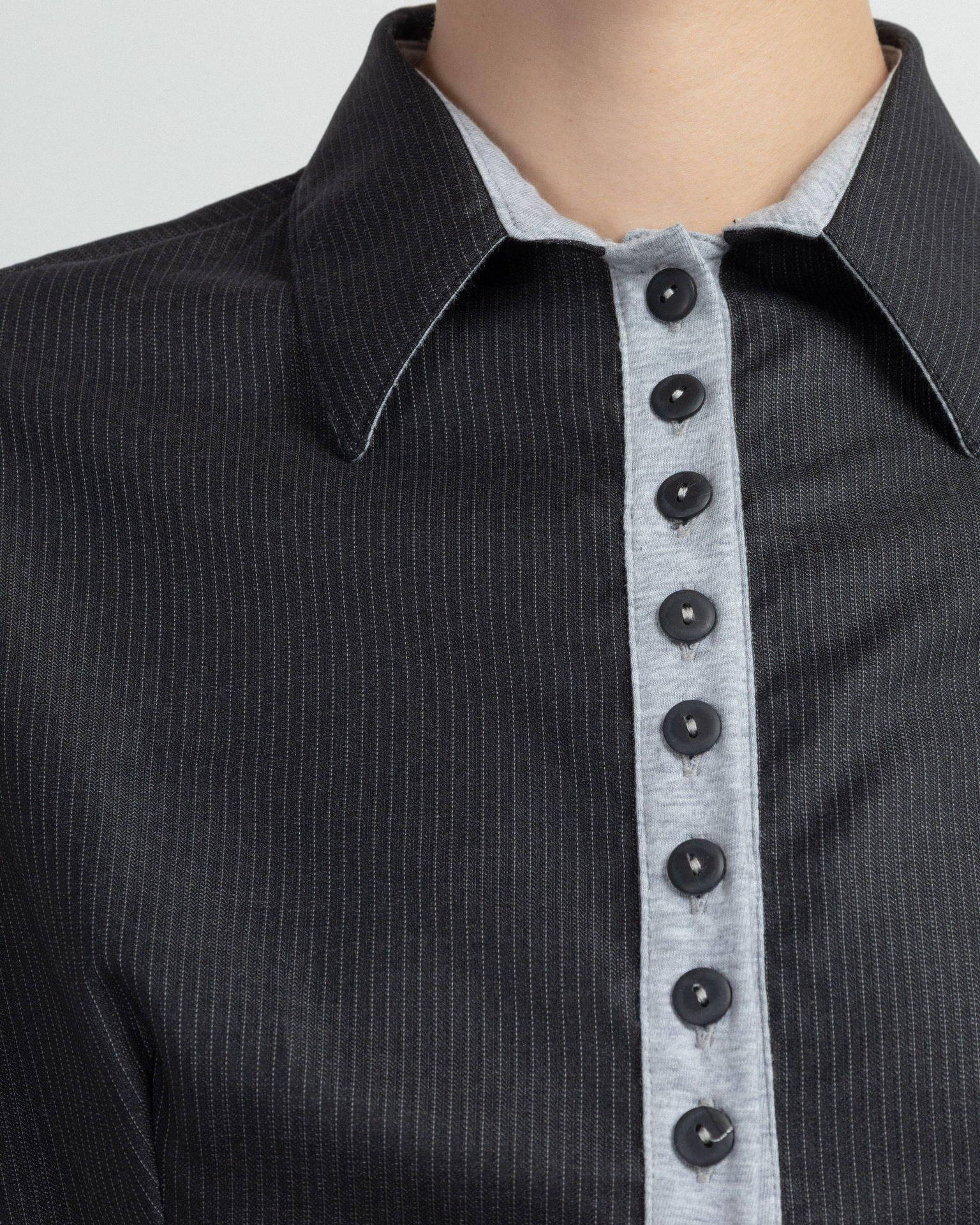 Camisa Matilda Longhena HANSEL Preto - 95-HANSEL-01