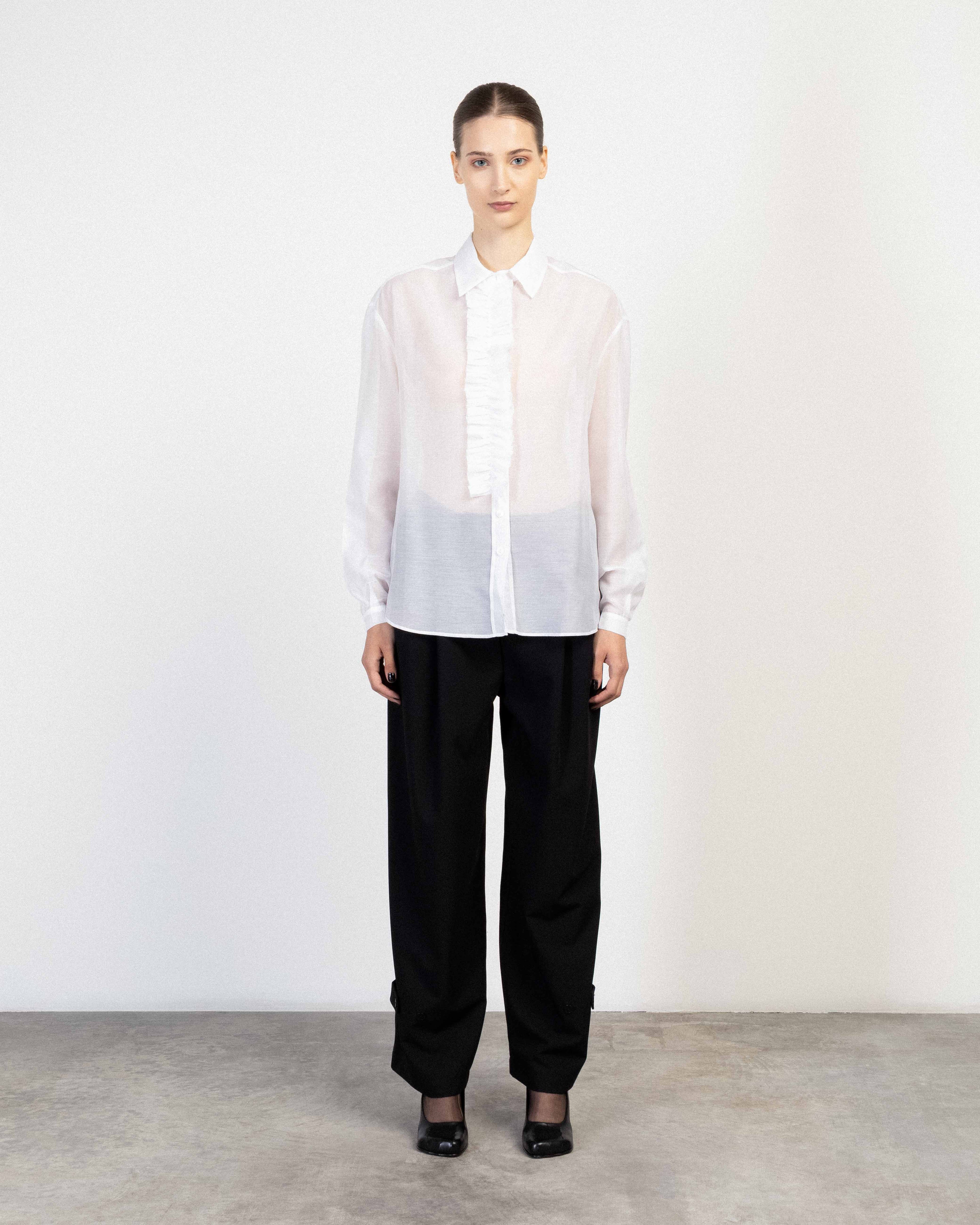Camisa Matilda Longhena INGRID Branco - 95-INGRID-00