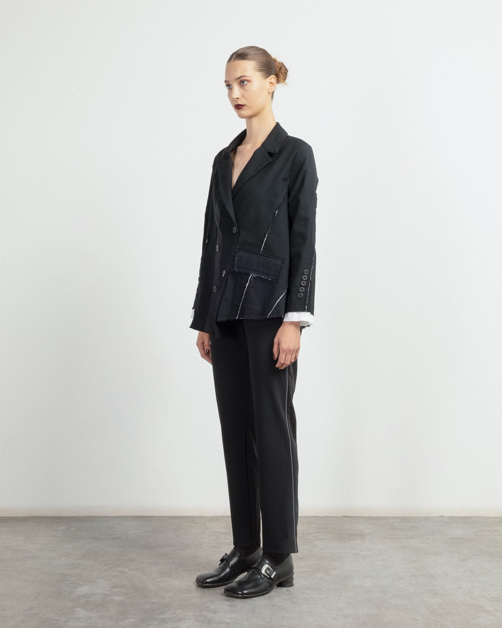 Blazer Matilda Longhena REBECCA Preto - 95-REBECCA-01