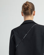 Blazer Matilda Longhena REBECCA Preto - 95-REBECCA-01