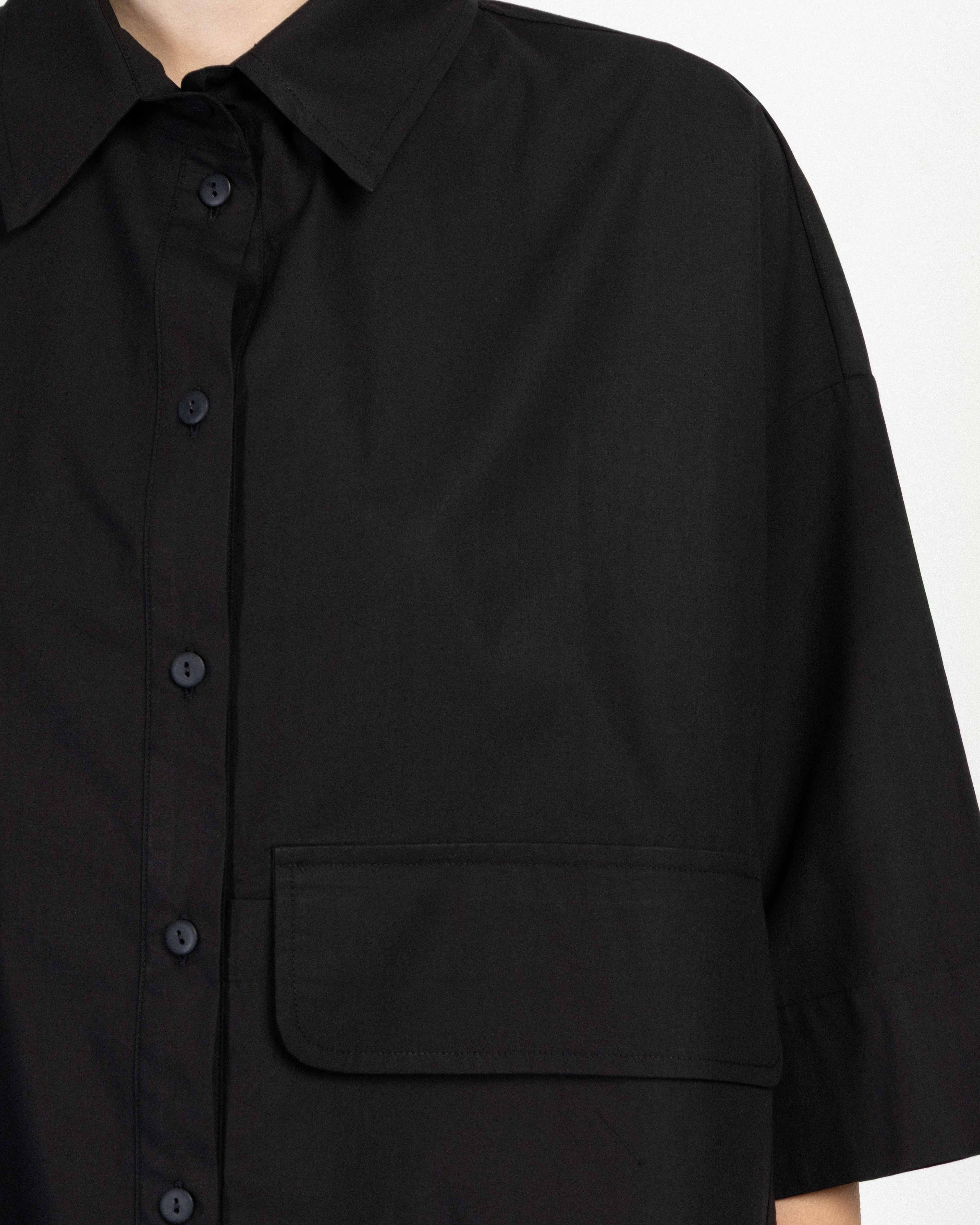 Camisa de manga 3/4 Matilda Longhena TEA1 Preto - 95-TEA-01