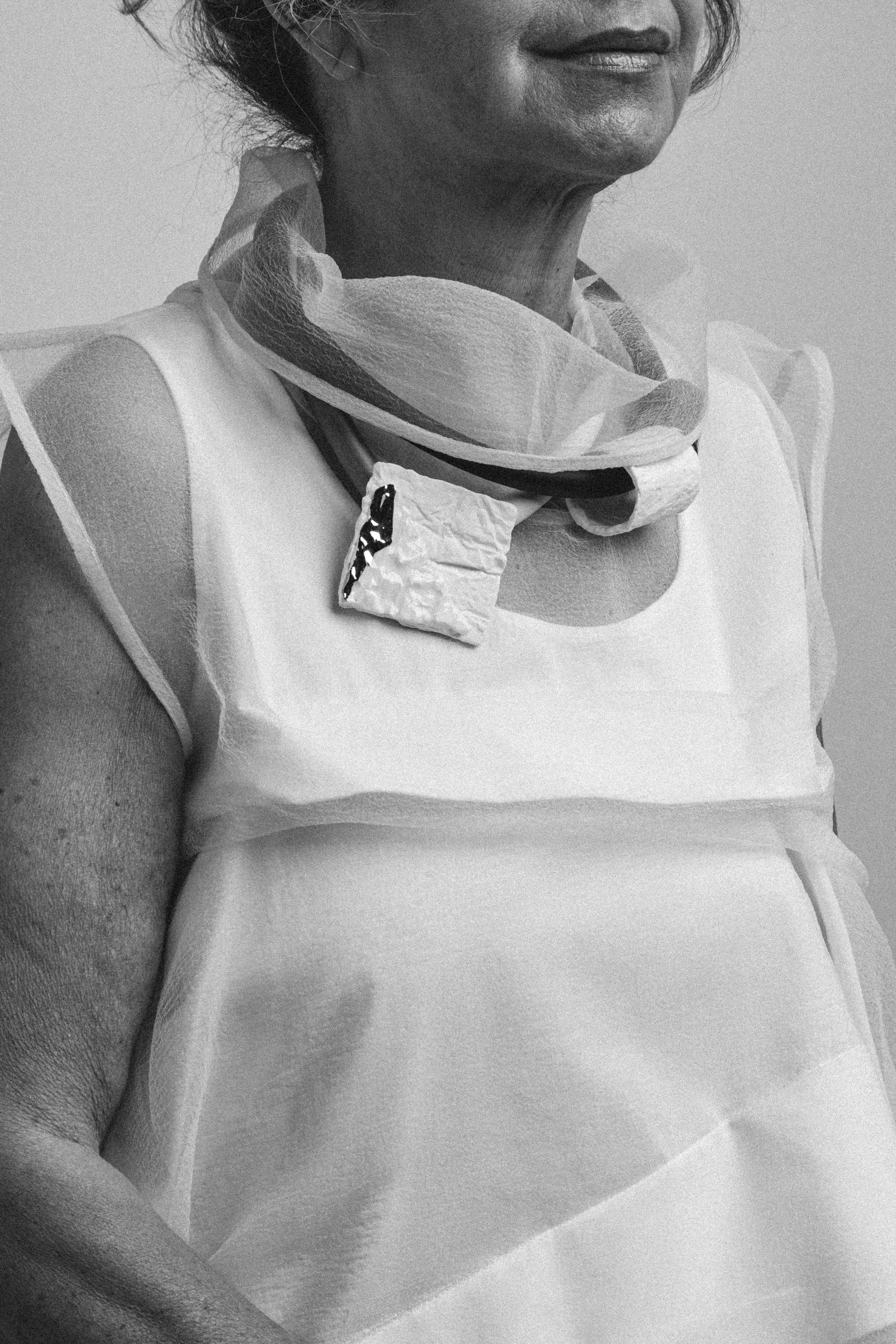 Cautero Necklace PCG3 White