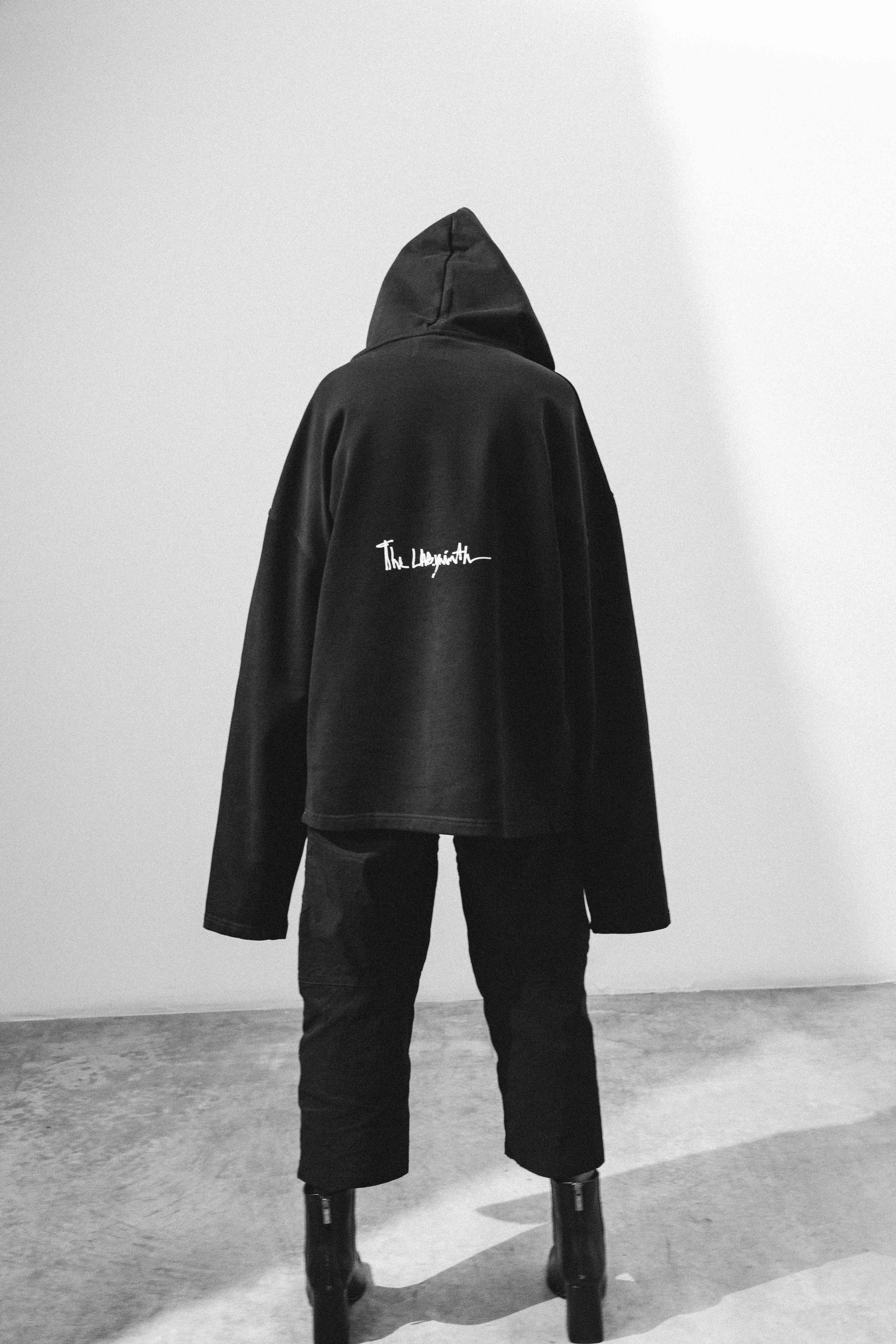 Oversized Hoodie The Lab.yrinth HOD-M1 Black